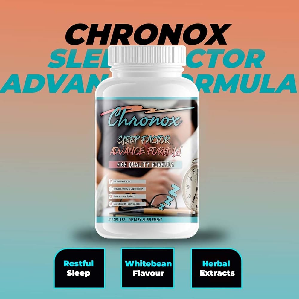 Chronox Natural Sleep Supplement with Melatonin - 60 Capsules - image 7