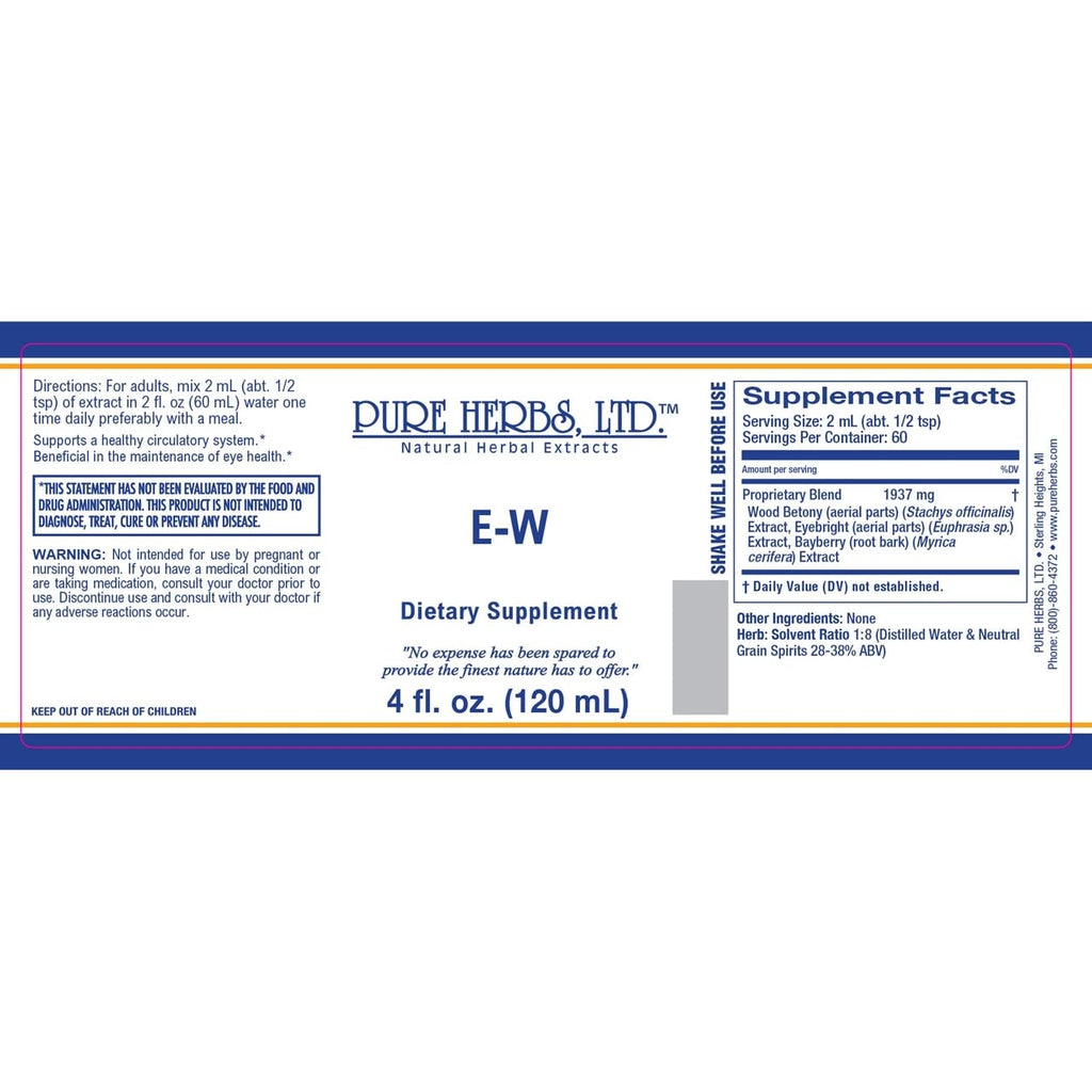 Pure Herbs E-W Vitamin E Liquid - 4 Fl Oz - image 3
