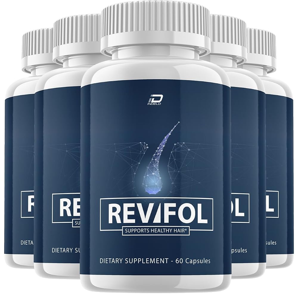 Indelo Revifol Hair Growth Support Supplement - 300 Capsules