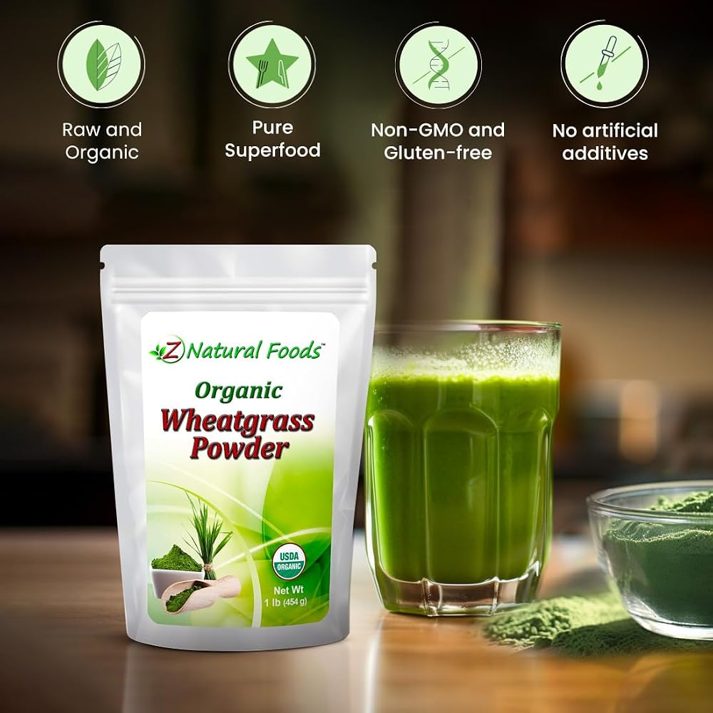 Z Natural Foods Organic Wheatgrass Powder - 1 lb - image 5