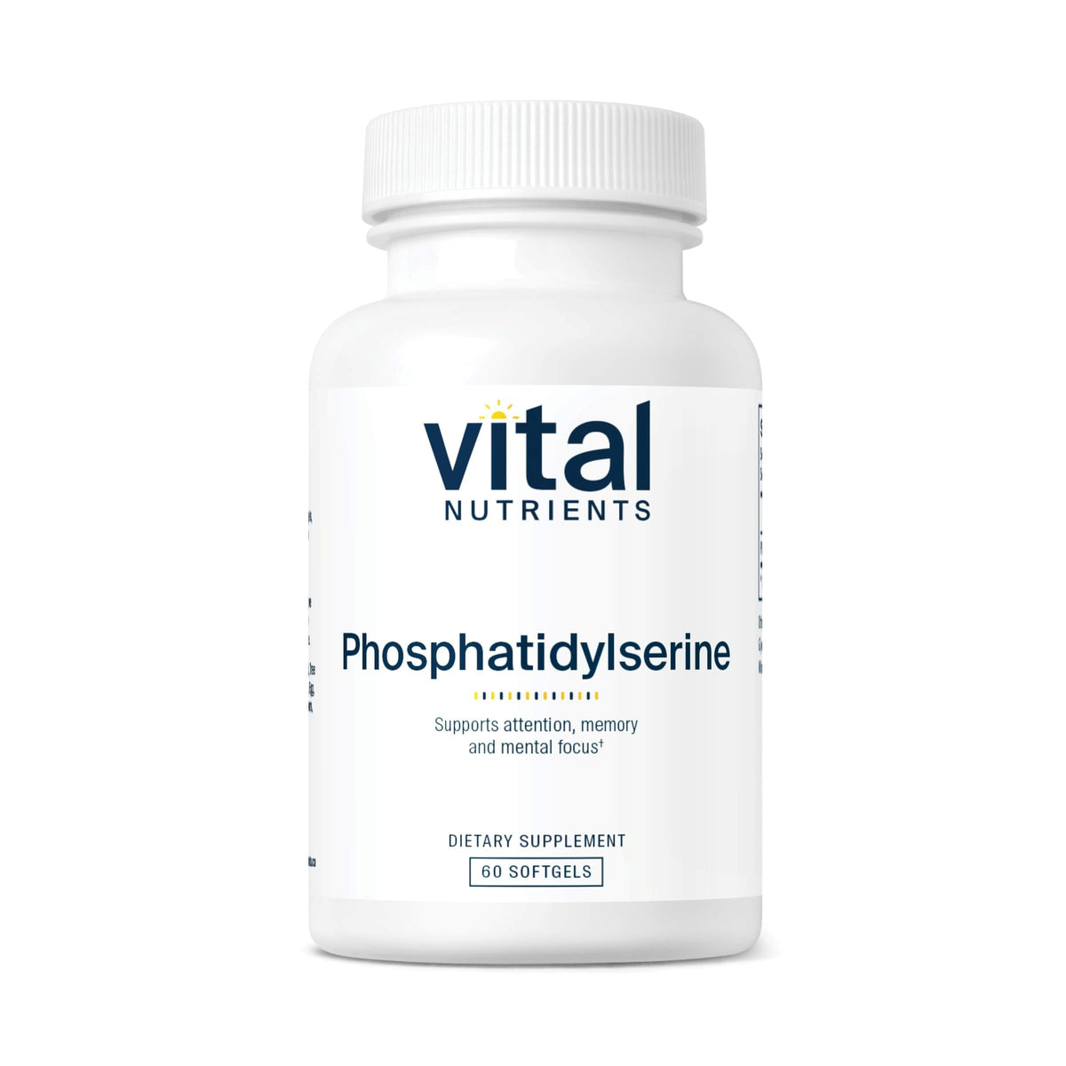 Vital Nutrients Phosphatidylserine Brain Support - 60 Softgels