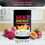 Nutrology Beet Energy O2 Pre Workout Powder Passion Fruit - 30 Servings - image 7