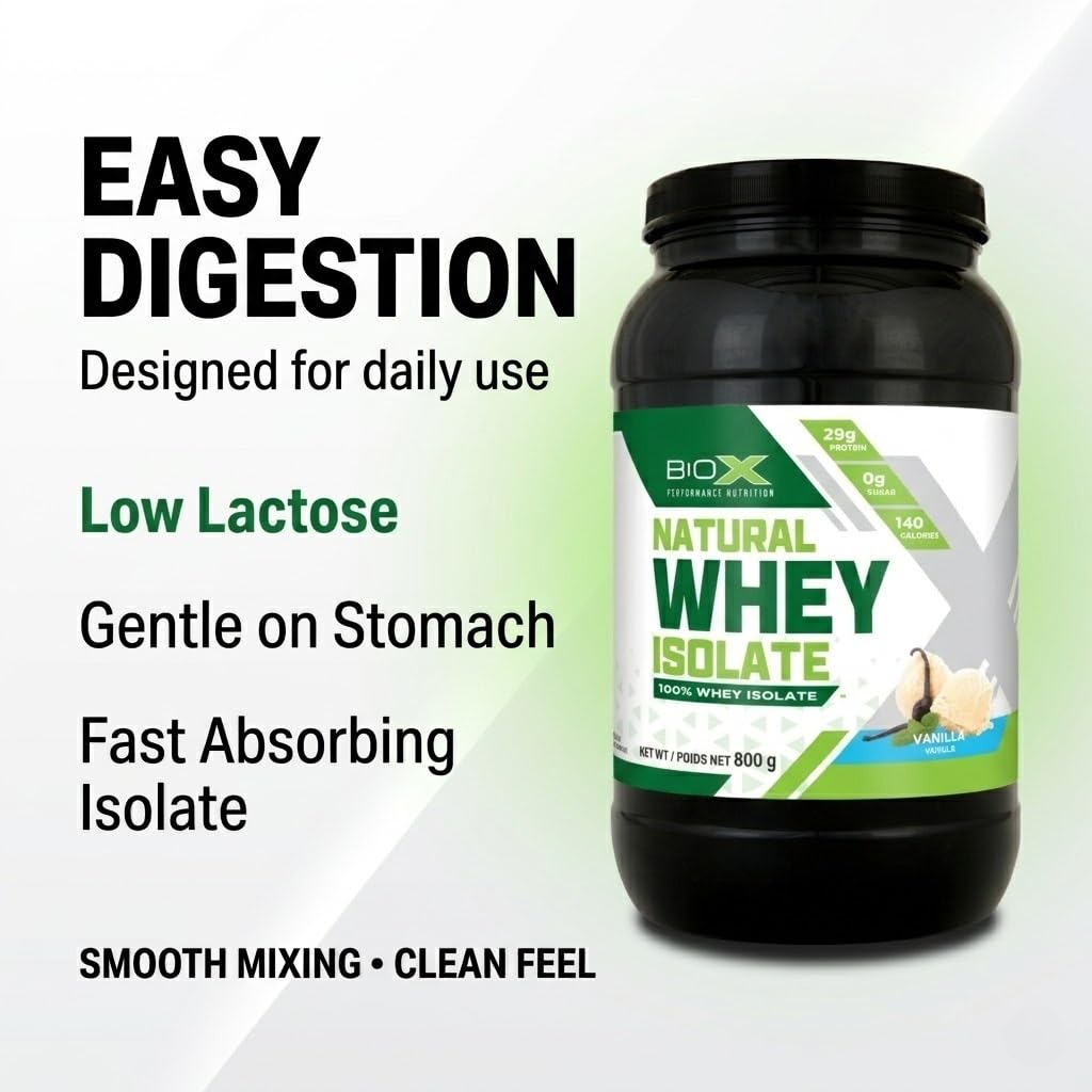 BioX Natural Whey Isolate Protein Powder Unflavoured - 1.8 LB - image 8