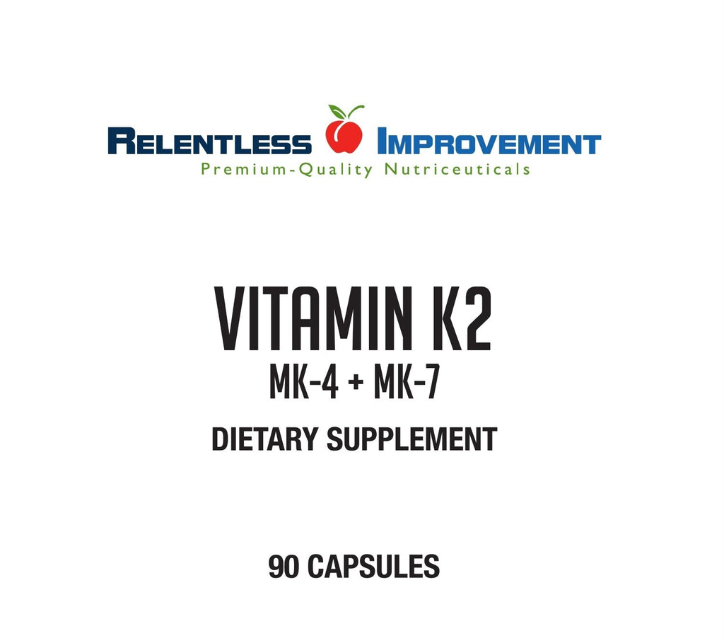 Relentless Improvement Vitamin K2 MK4 MK7 Bone Support - 90 Capsules - image 4
