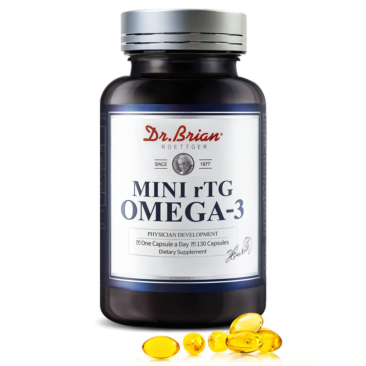 DR.BRIAN ROETTGER Dr. Brian Fish Oil Supplement Omega-3 - 130 Softgels