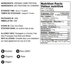 Food to Live Organic Hemp Protein Powder