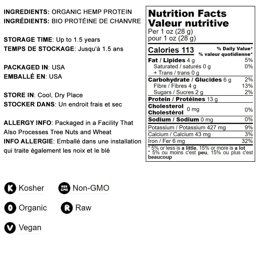 Food to Live Organic Hemp Protein Powder