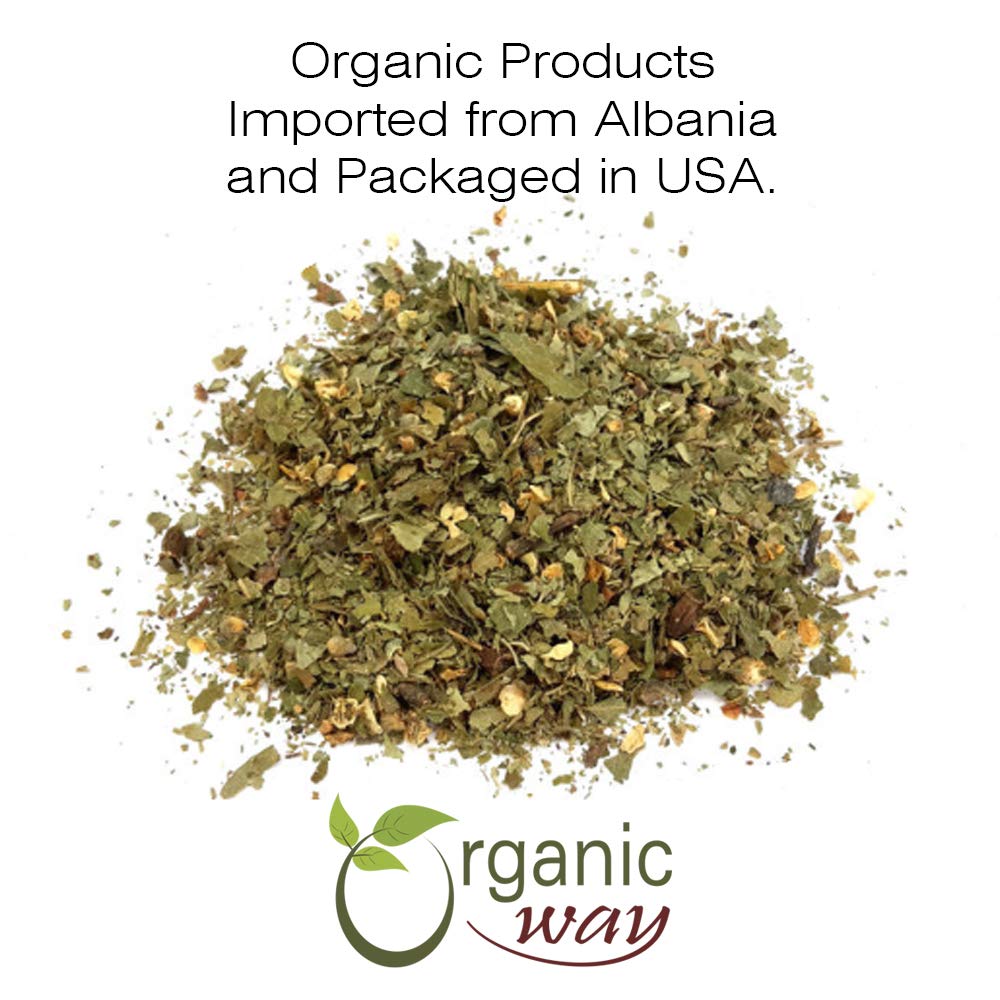 Organic Way Hawthorn Leaf and Flower Whole (Crataegus monogyna)