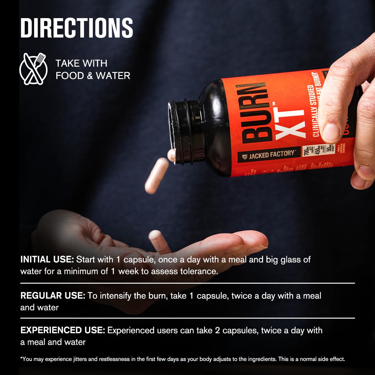 Jacked Factory Burn-XT Fat Burner & Appetite Suppressant - 60 Capsules - image 5