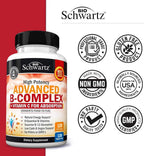 BioSchwartz Vitamin B Complex with Vitamin C - 120 Capsules - image 4