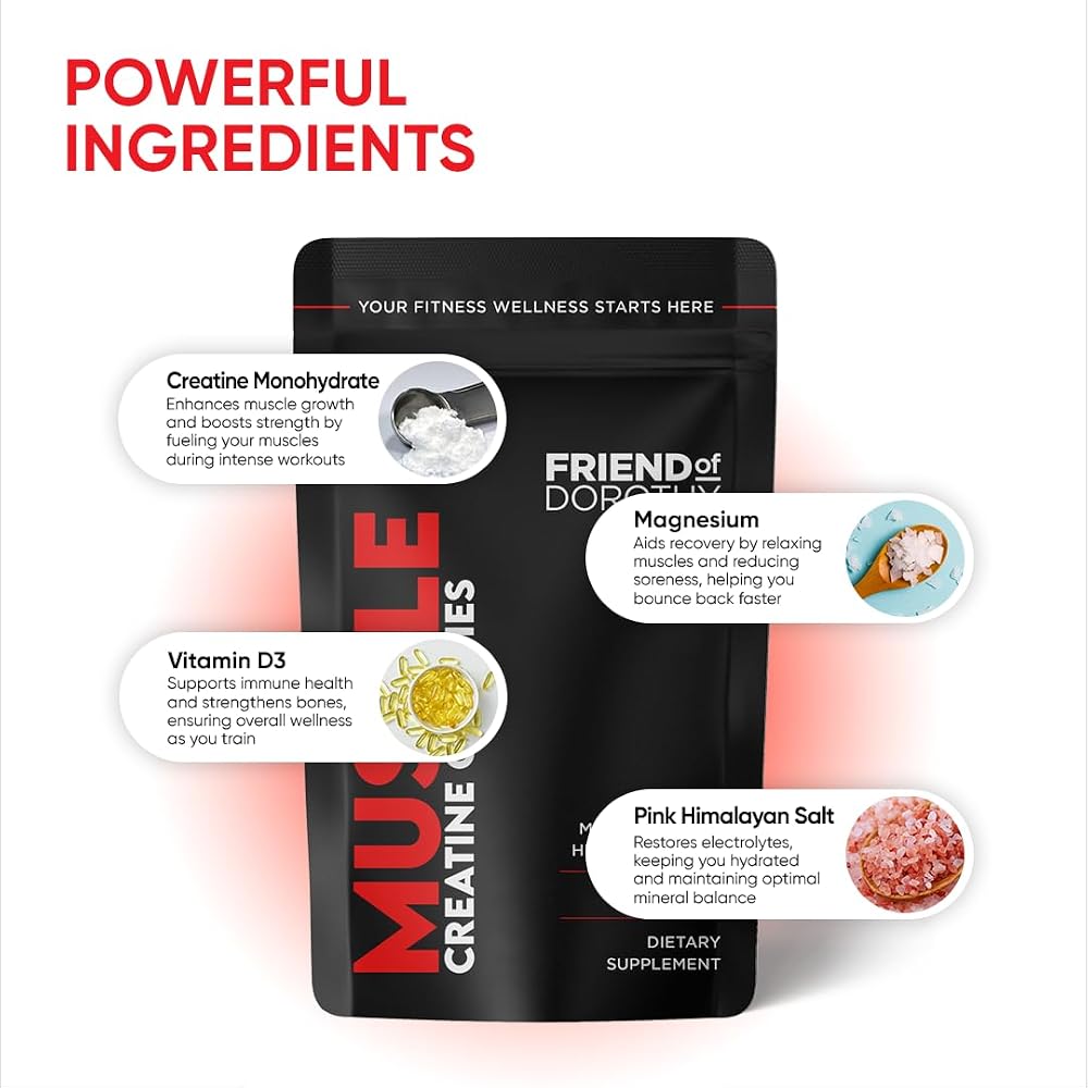 FRIEND OF DOROTHY Muscle Power Creatine Gummies - 60 Count - image 5