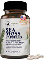 HAPPY FOX Irish Sea Moss Capsules with Burdock Root & Bladderwrack