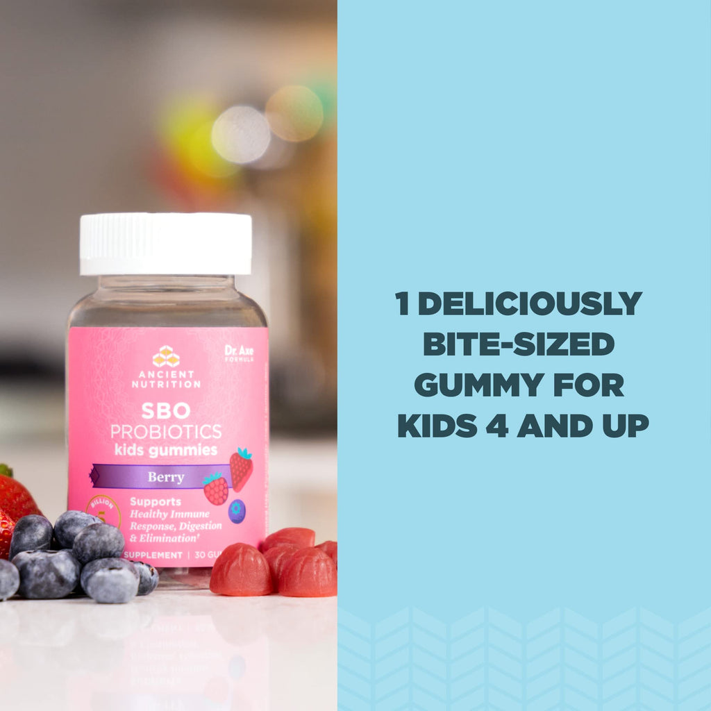 Ancient Nutrition Kid's SBO Probiotics Gummies Berry - 30 Gummies - image 4