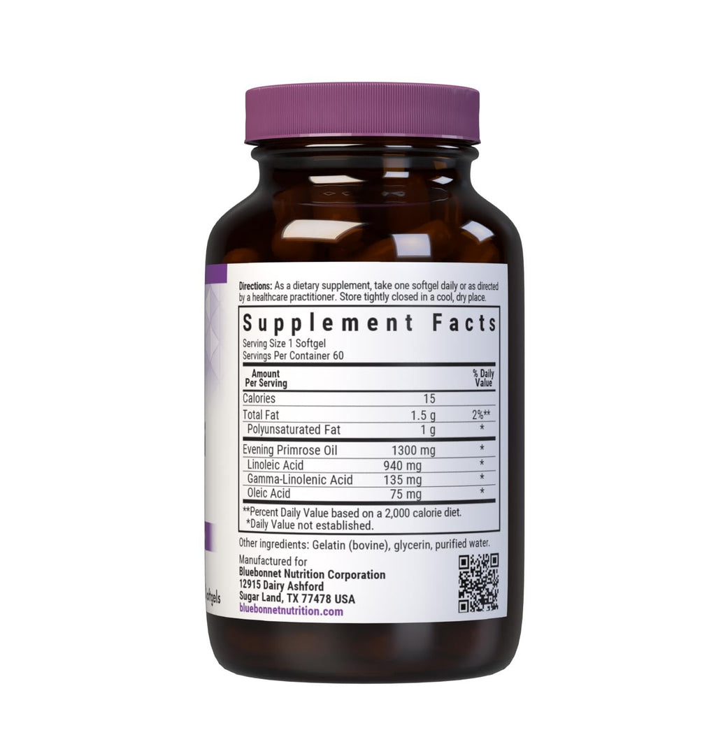 BlueBonnet Evening Primrose Oil 1300 mg - 60 Softgels - image 2