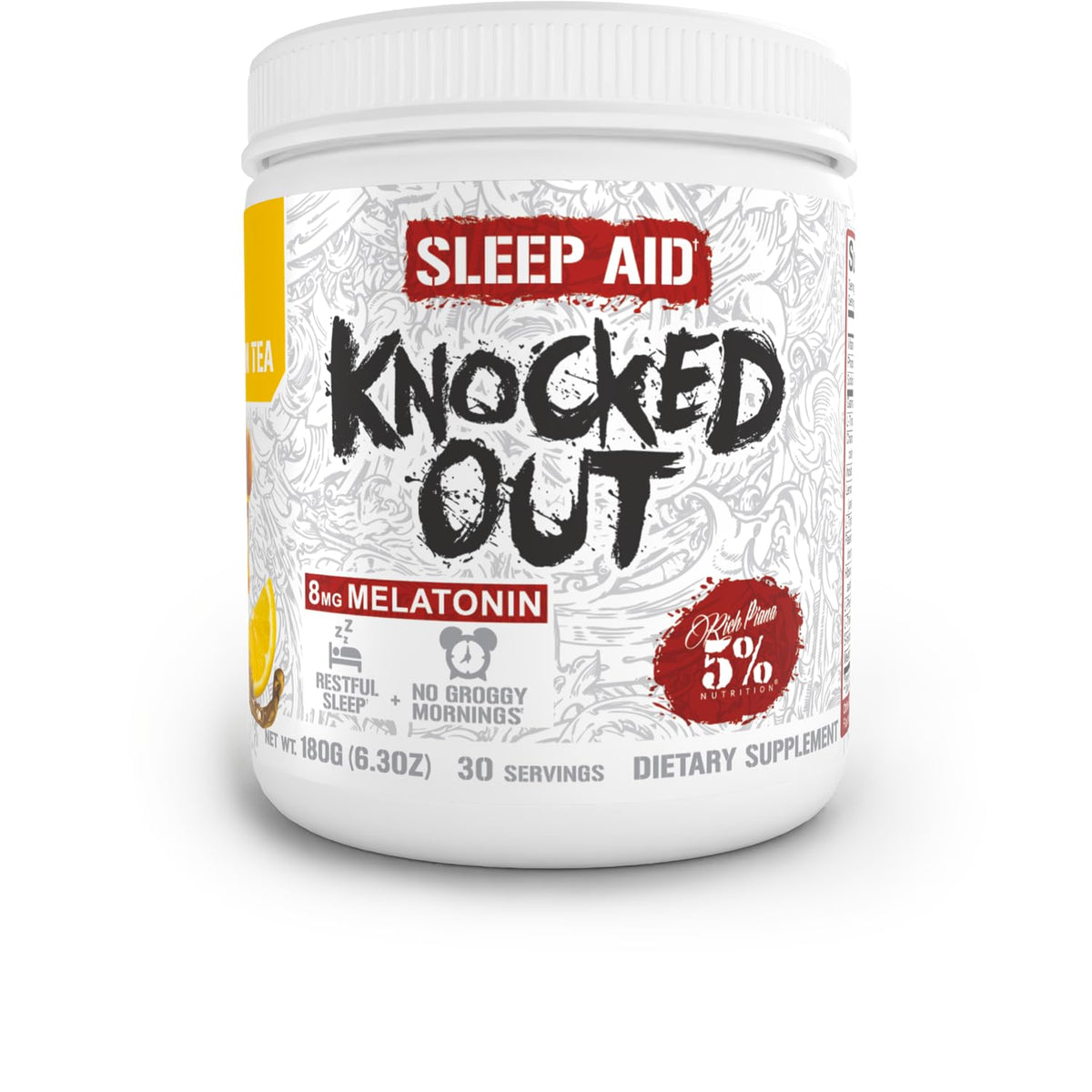 5% Nutrition Knocked Out Natural Sleep Aid Powder for Adults