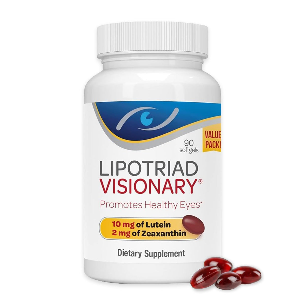 Lipotriad Visionary Eye Vitamins - 90 Capsules