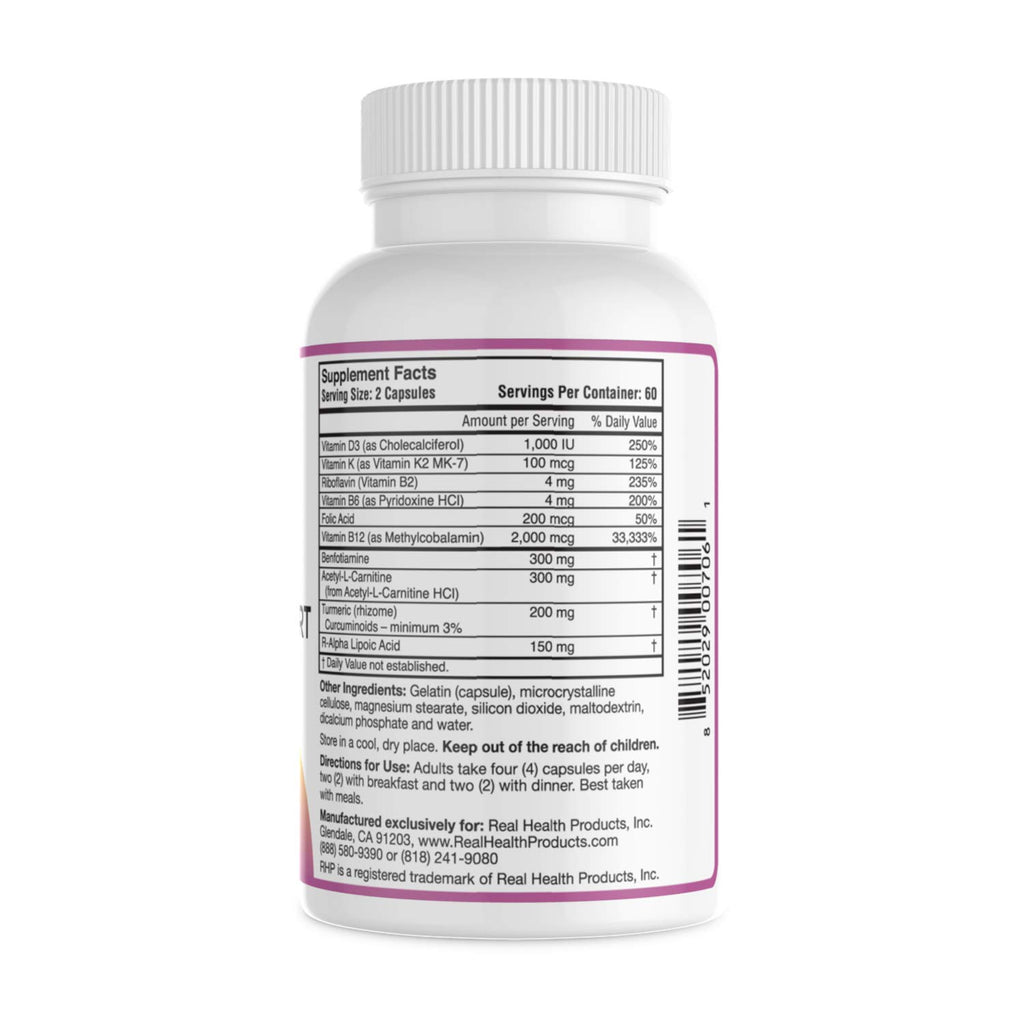 RHP Advanced Nerve Support Formula with Alpha Lipoic Acid - 120 Capsules - image 9