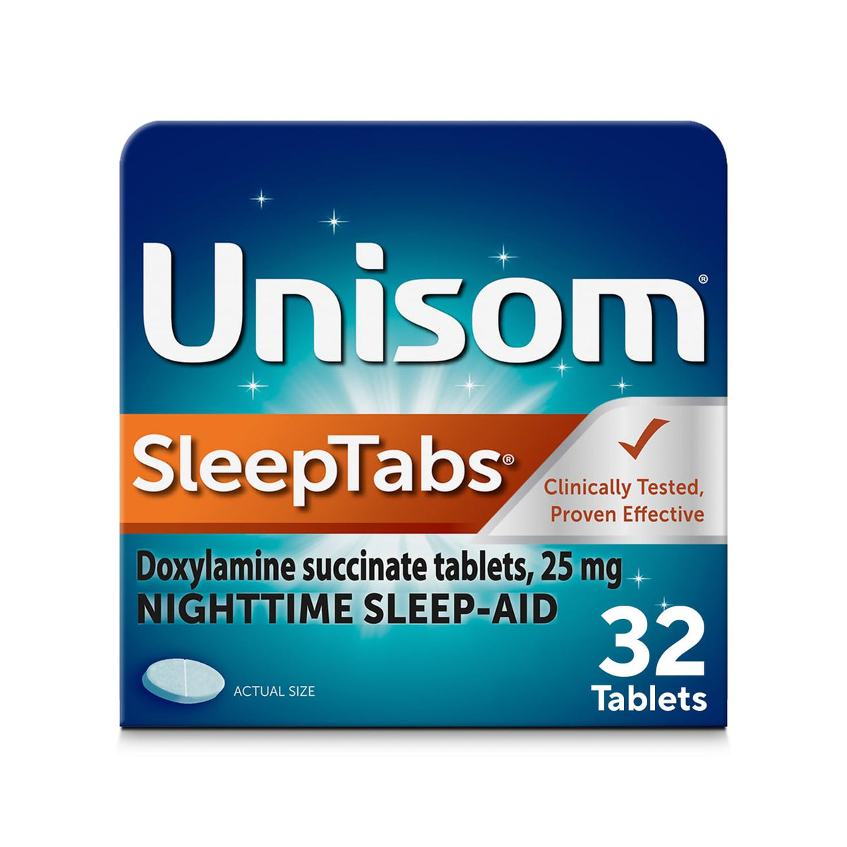 Unisom SleepTabs Nighttime Sleep Aid Doxylamine - 32 Tablets