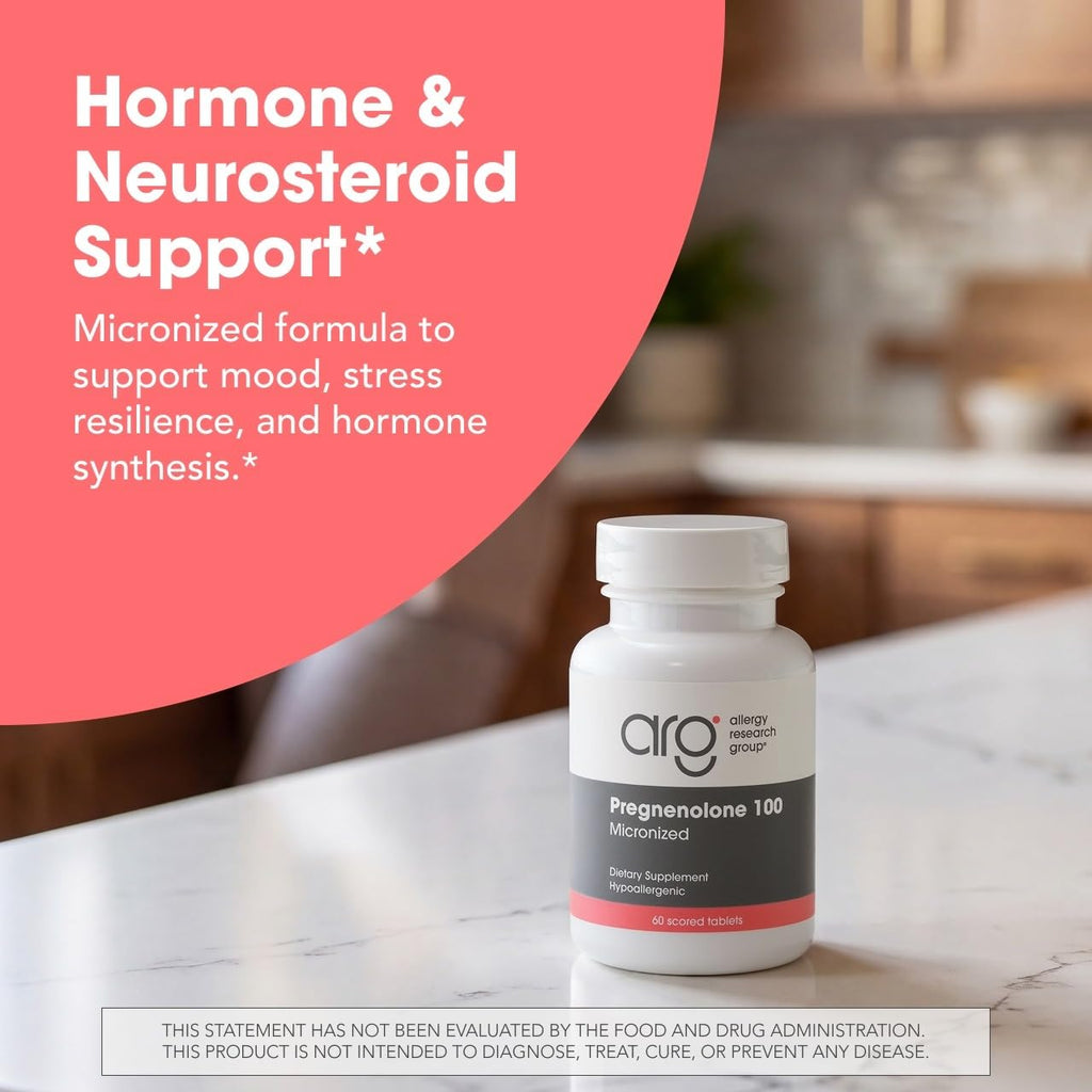 Allergy Research Group Pregnenolone 100 mg - 60 Tablets - image 2