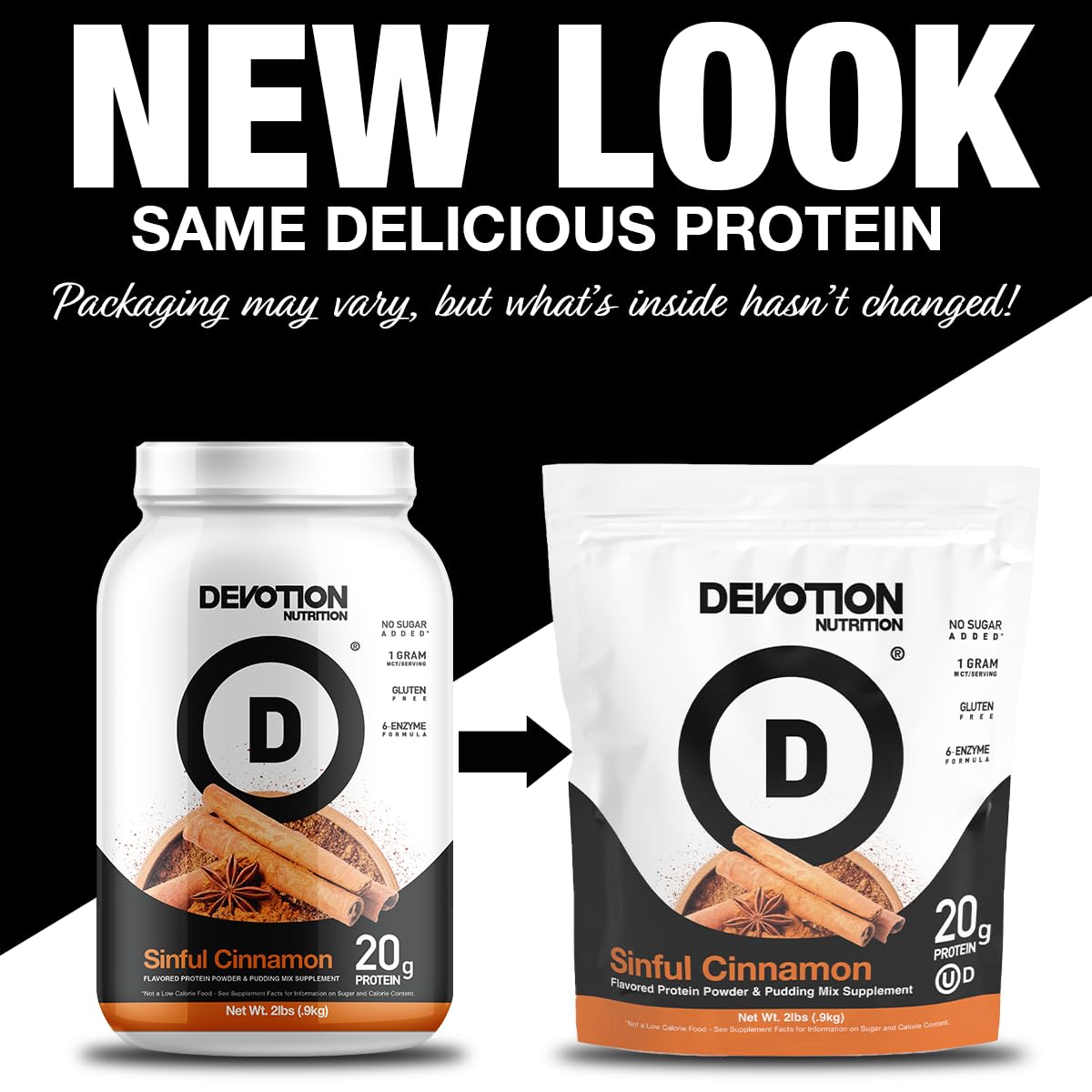Devotion Nutrition Sinful Cinnamon Protein Powder - 2lb - image 2