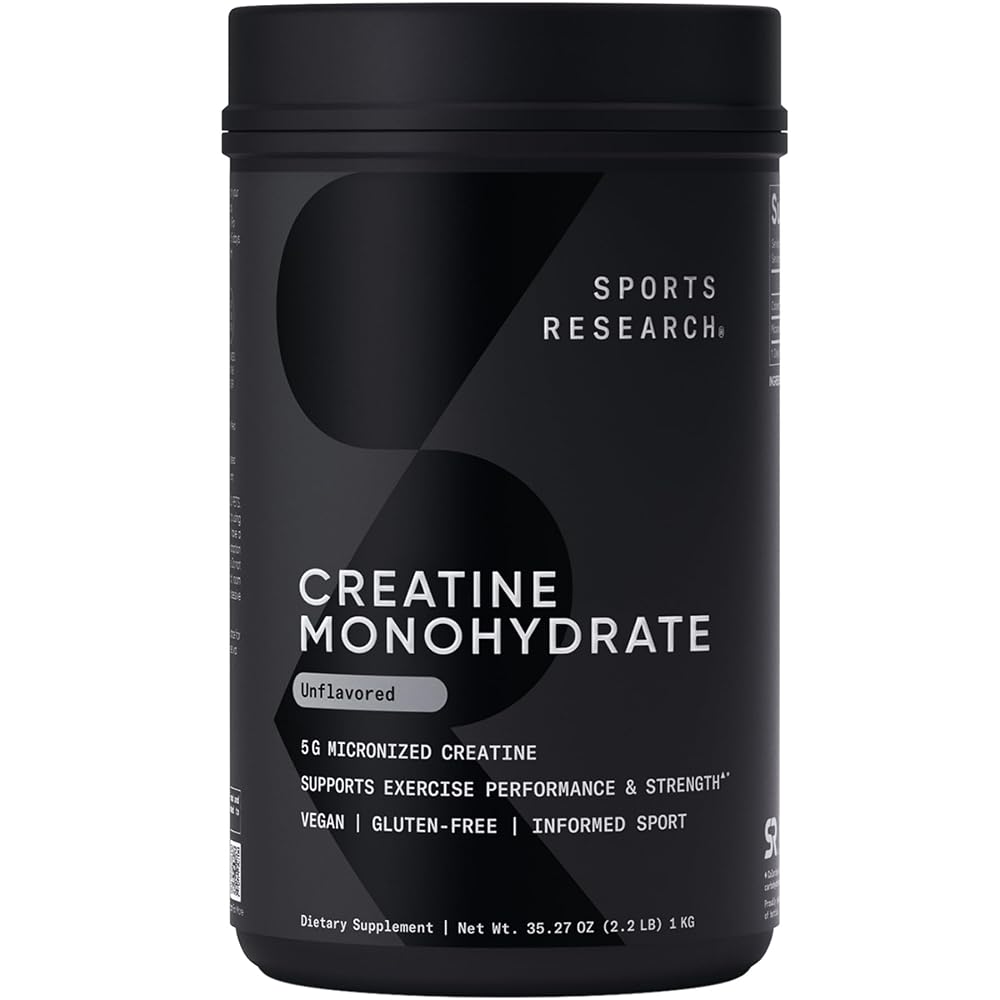 Sports Research® Creatine Monohydrate - Gain Lean Muscle