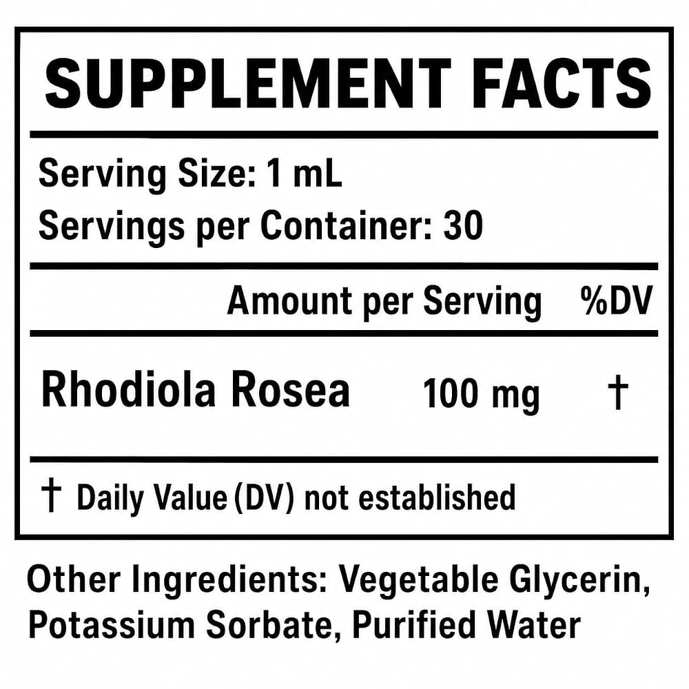 Life of Health Rhodiola Rosea Tincture for Energy & Cognitive Support - 2 fl oz - image 2