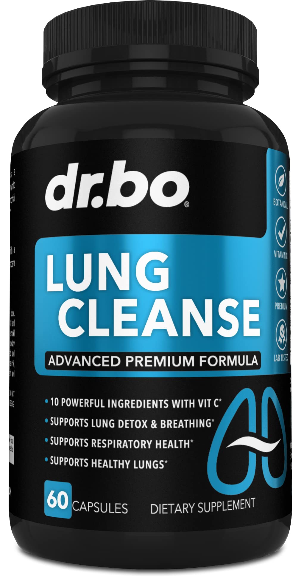 DR. BO Lung Cleanse Support Supplement - 60 Capsules