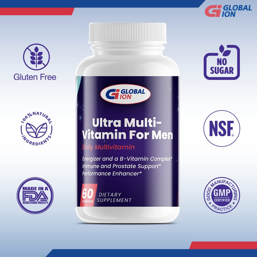 Global Ion Ultra Multivitamin for Men - 60 Capsules - image 5