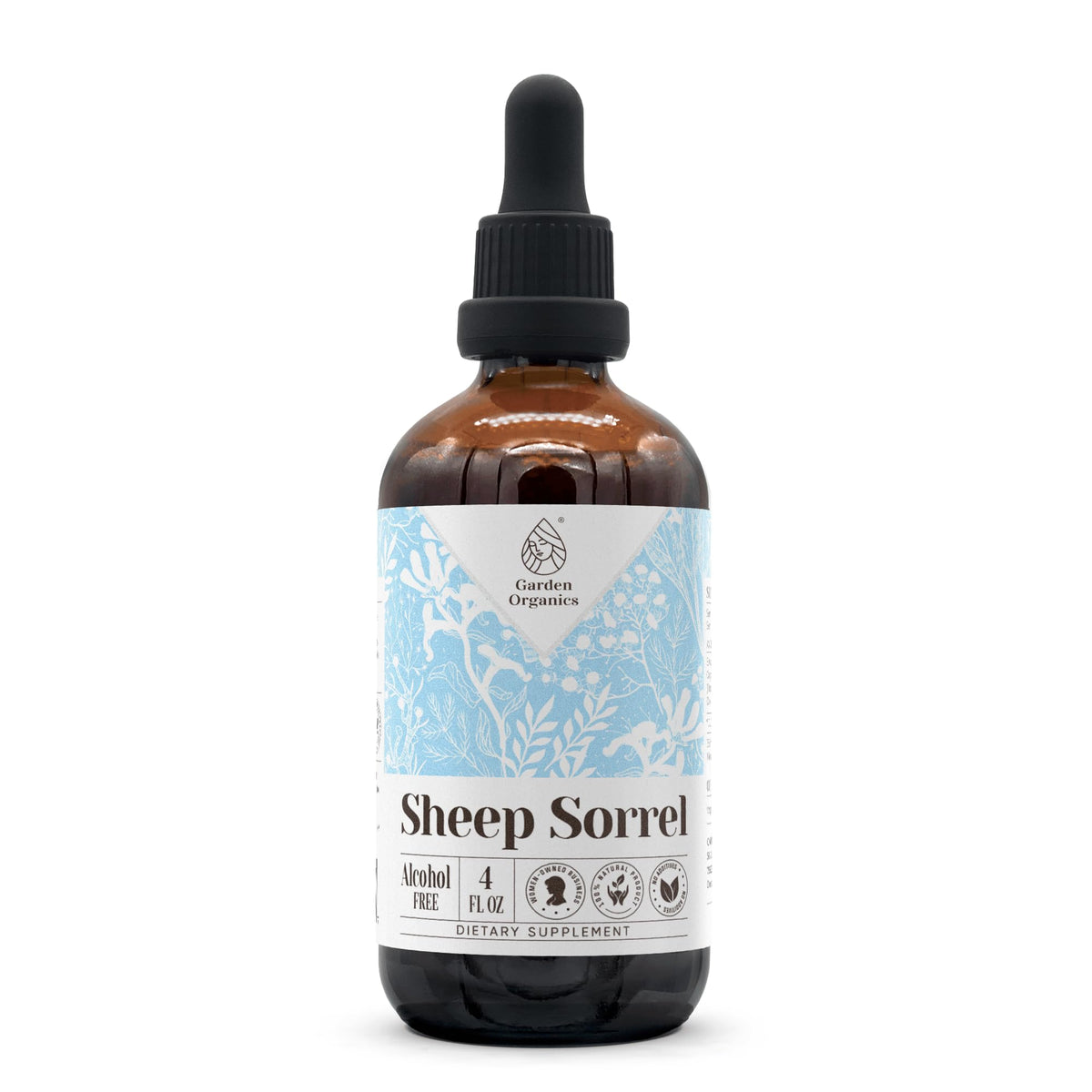 Garden Organics Sheep Sorrel Alcohol-Free Natural Tincture Extract
