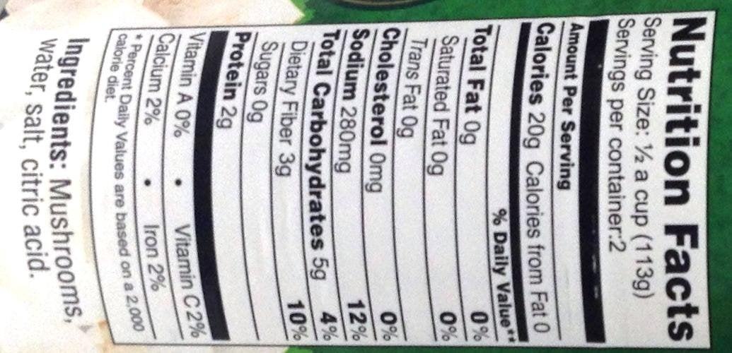 Galil Whole Mushrooms All Natural KFP - 6 Pack (8 oz each) - image 2