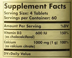 Solgar Calcium Citrate with Vitamin D3 - 60 Tablets - image 3