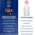 BodyTech Whey Protein Isolate Powder - 25 Grams of Protein per