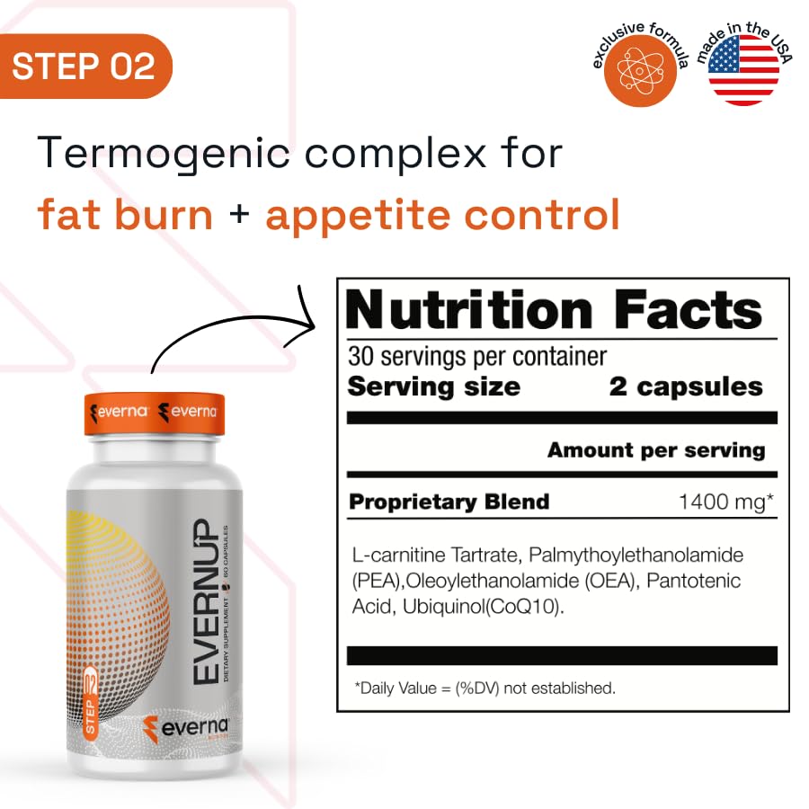 EVERNA EVERNUP Energy and Focus Supplement - 120 Capsules - image 4