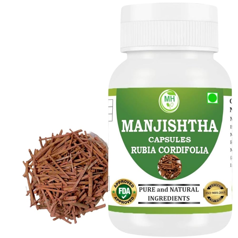 Morsan Healthcare Manjistha 500mg Herbal Supplement - 60 Capsules