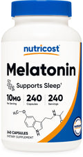 Nutricost Melatonin 10mg Sleep Support - 240 Capsules