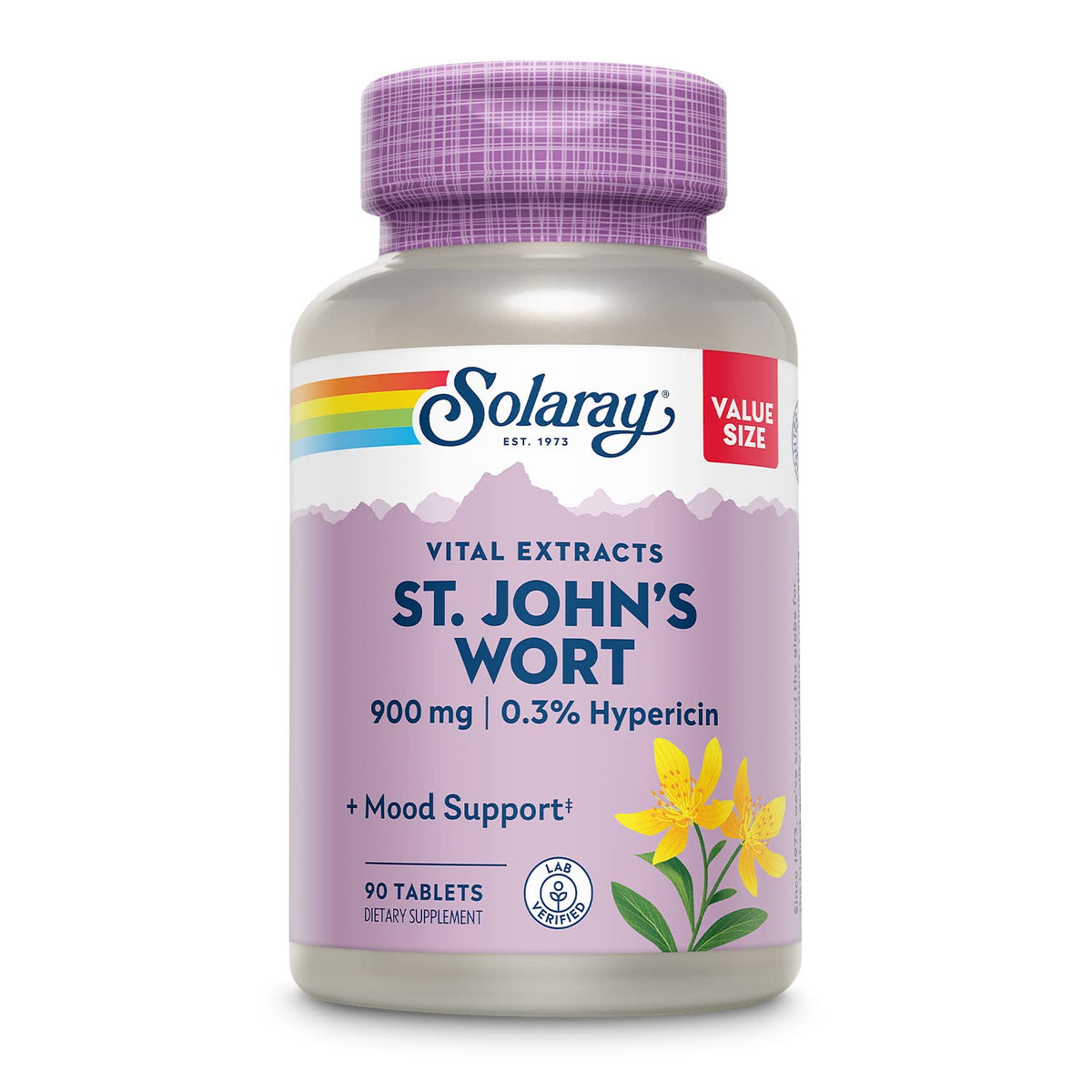 SOLARAY St. John's Wort Extract 900 mg - 90 Tablets