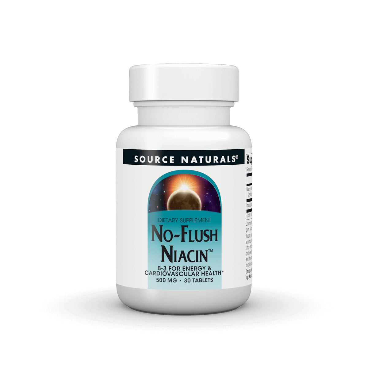 Source Naturals No-Flush Niacin B-3 500 mg - 30 Tablets