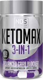 Keto-Max NDS Nutrition Advanced 3-in-1 Carb Blocker - 90 Capsules