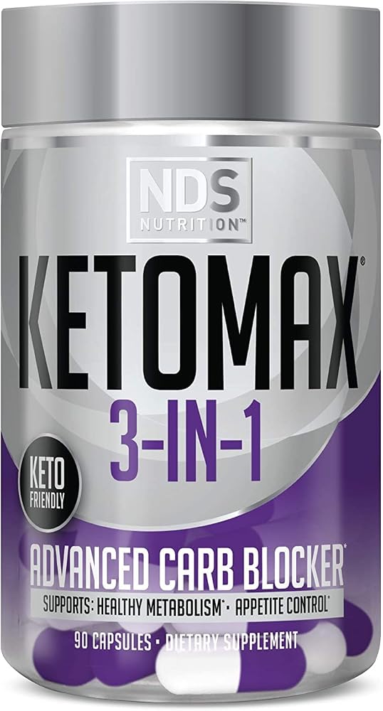 Keto-Max NDS Nutrition Advanced 3-in-1 Carb Blocker - 90 Capsules