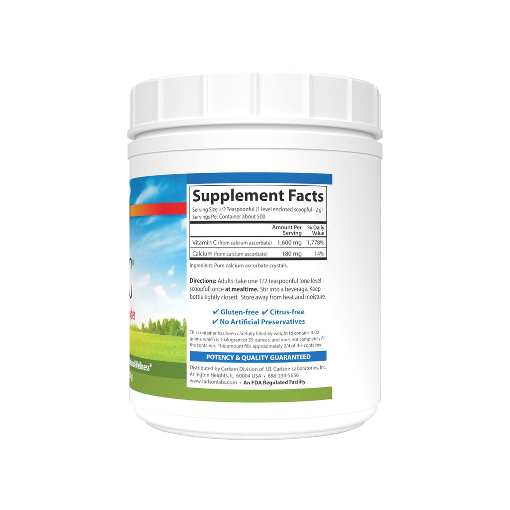 Carlson Mild-C Vitamin C Powder - 35 oz - image 2