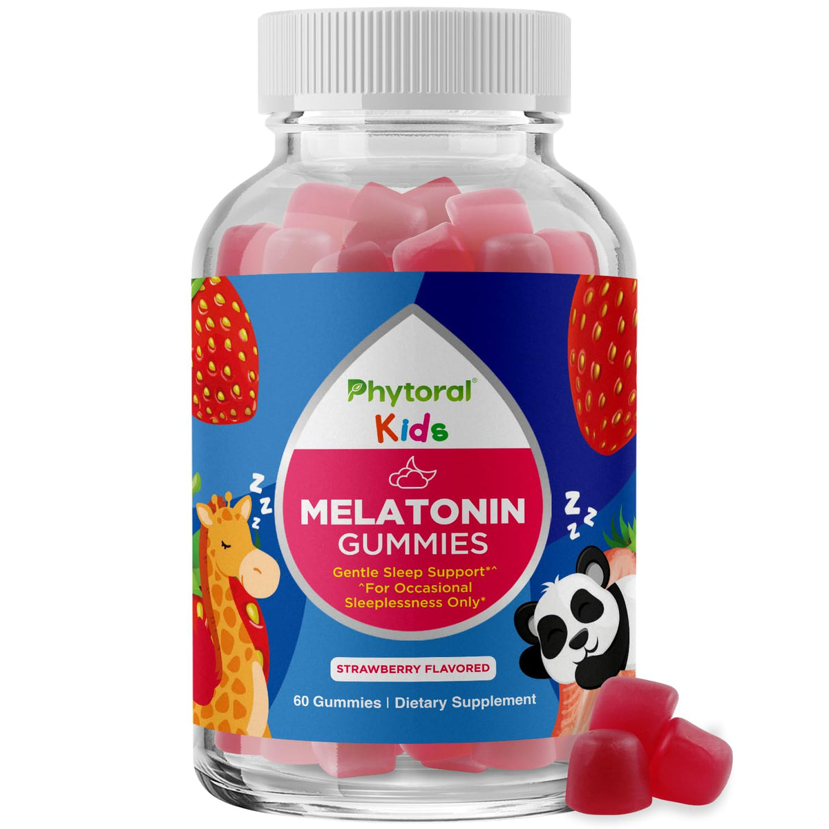 Phytoral Kids Melatonin 1mg Gummies for Sleep - 60 Count