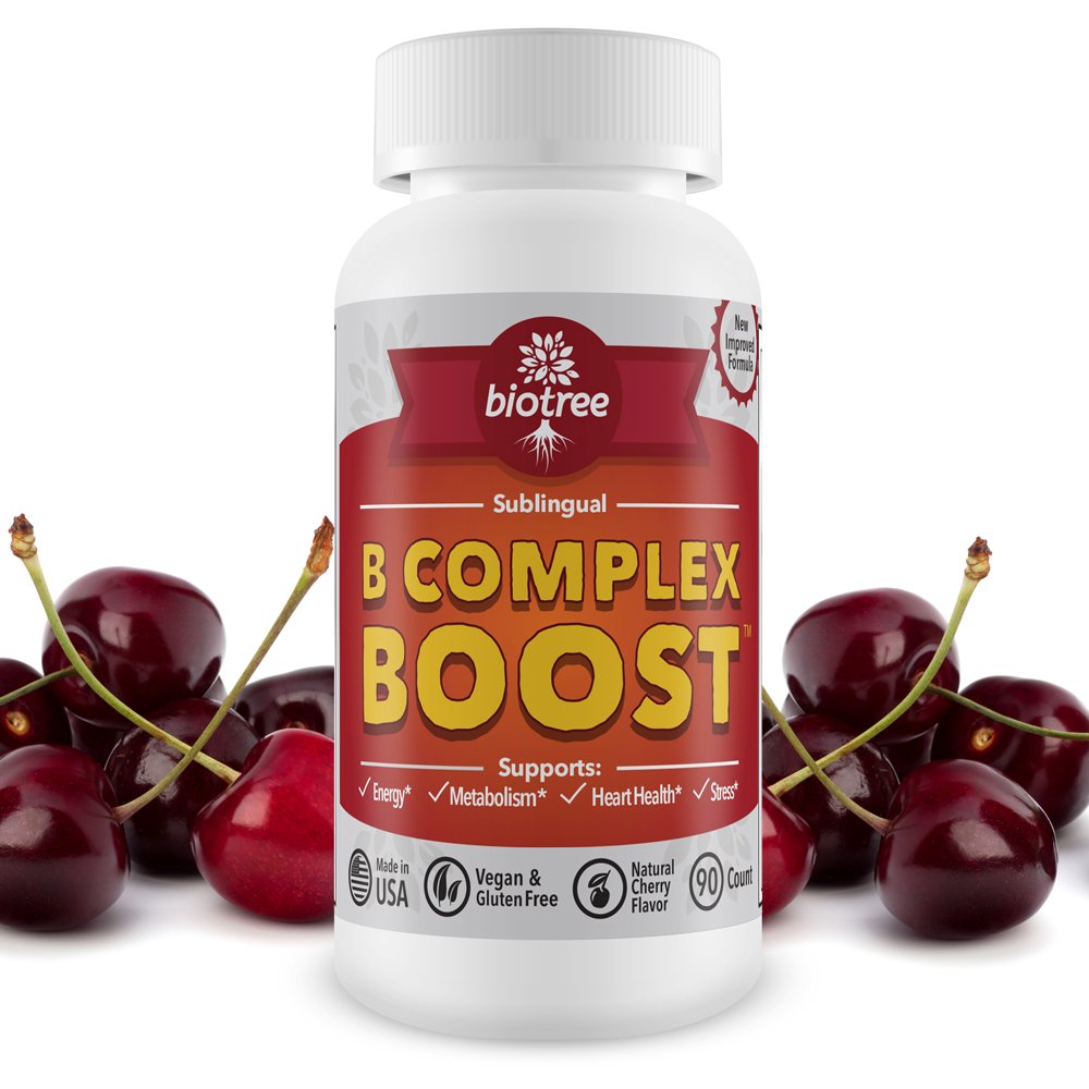 BioTree Labs Vitamin B12 B Complex Energy - 90 Tablets - image 4