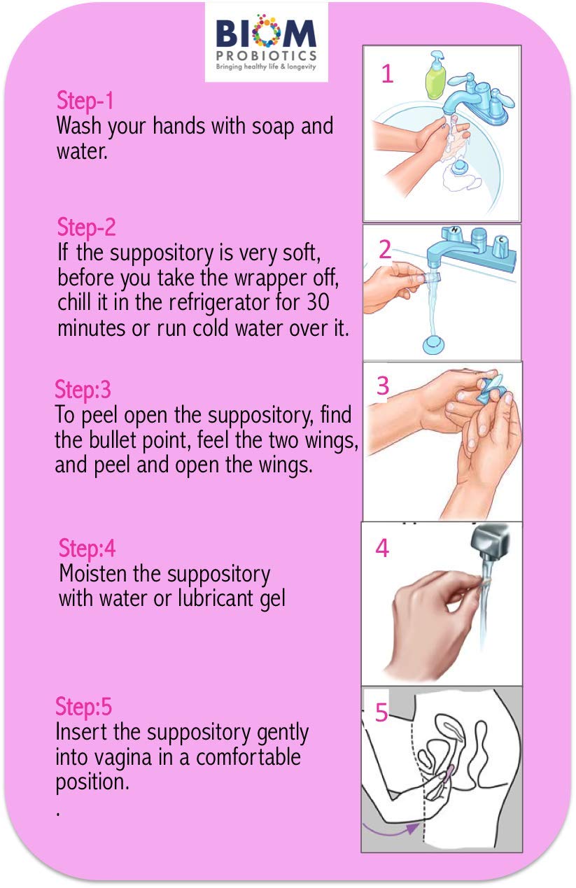 Biom Probiotics Boric Acid Suppositories for Feminine Health - 10 Count - image 4