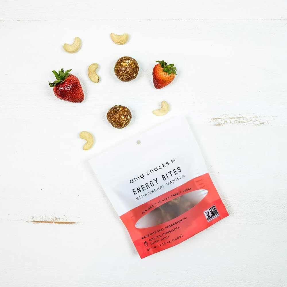 AMG Snacks Strawberry Vanilla Energy Bites - Pack of 6 - image 4