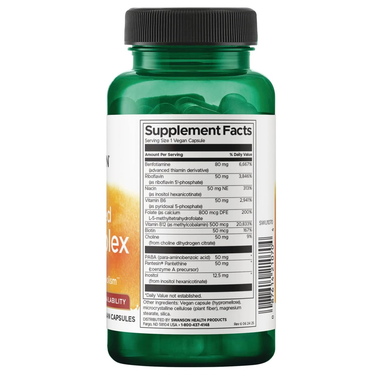 Swanson Activated B-Complex - B Vitamin Complex with High Potency