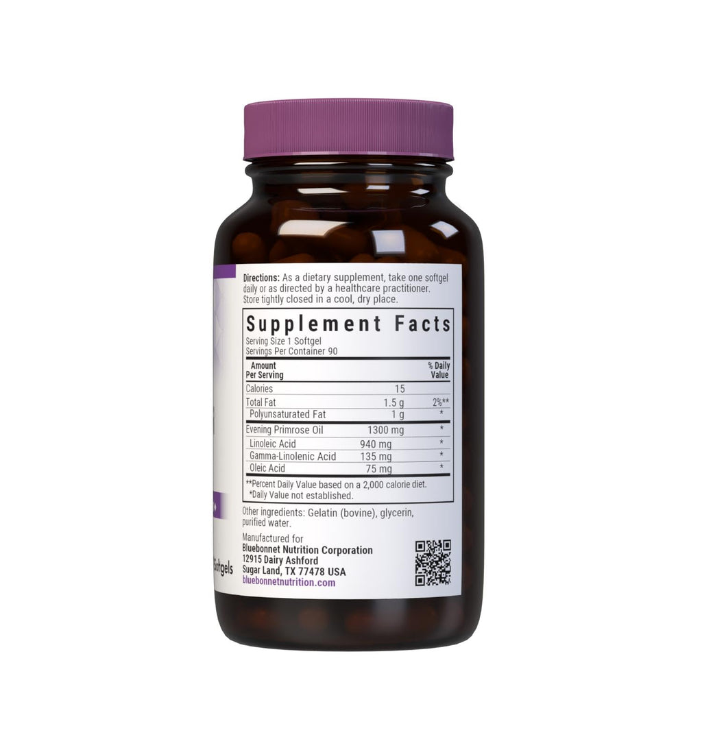 BlueBonnet Evening Primrose Oil 1300 mg - 90 Softgels - image 2