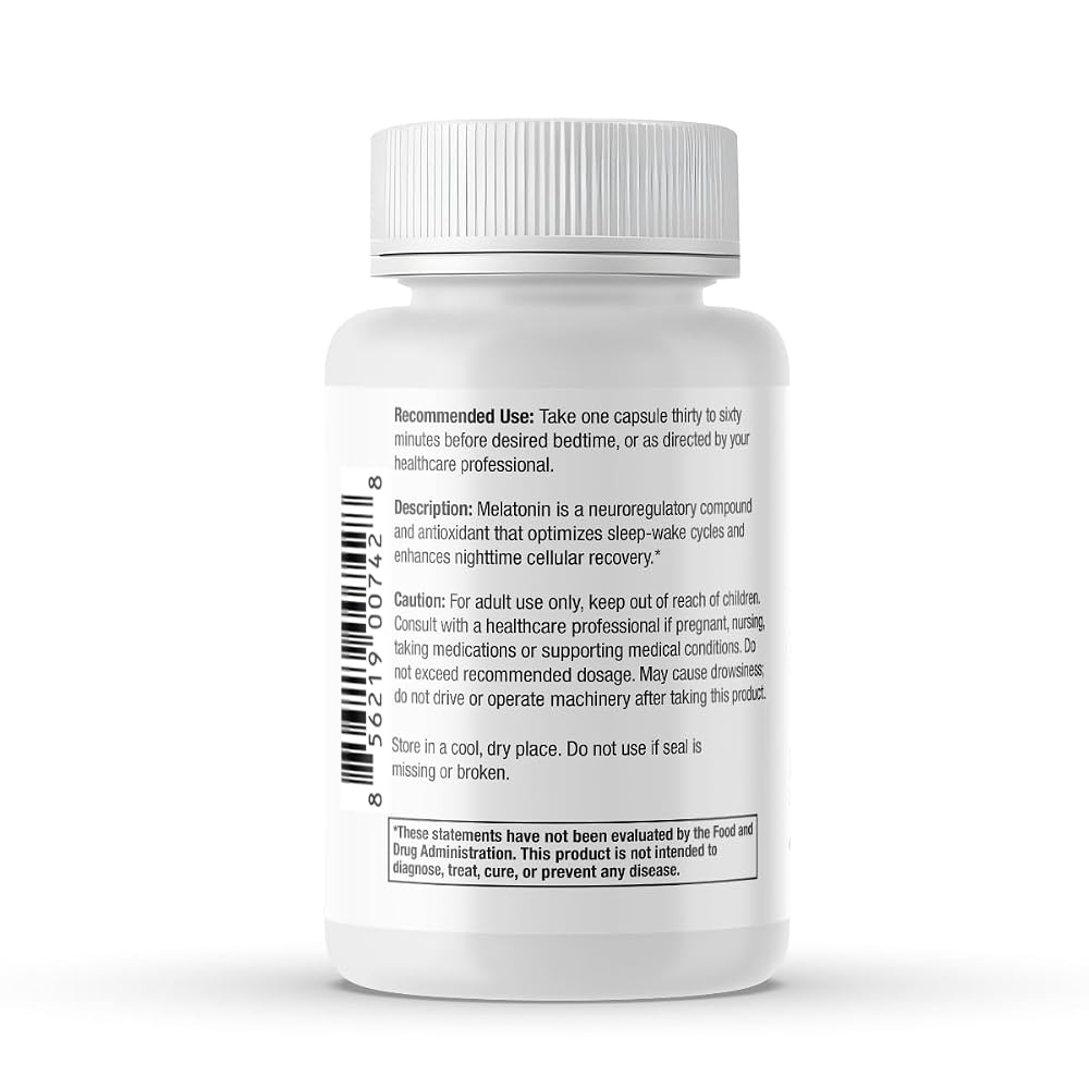 Scientific Health Solutions Melatonin 60mg Sleep Aid - 120 Capsules - image 9