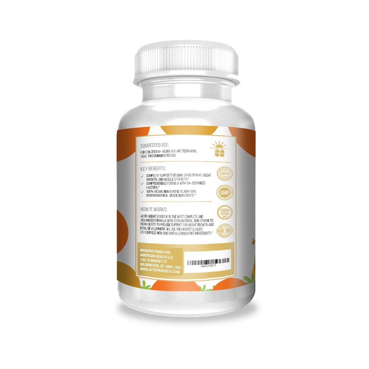 ACTIF Height Boost Mega Support Gummies for Kids & Teens - 60 Gummies - image 5