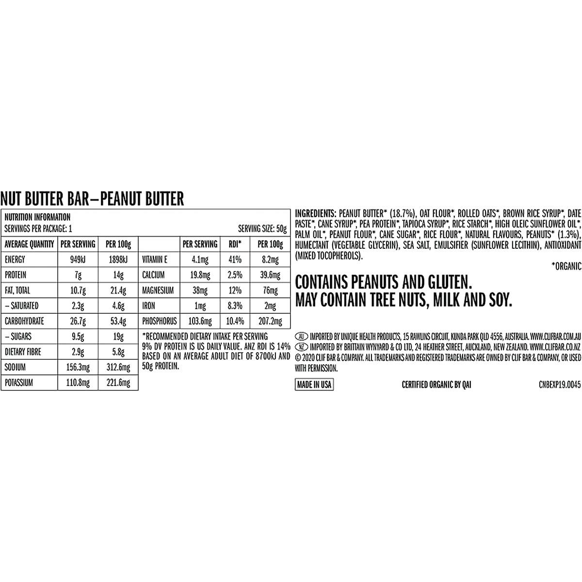 CLIF Bar Nut Butter Organic Protein Snack Bars - 12 Count - image 2
