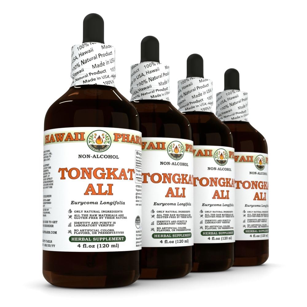 Hawaii Pharm Tongkat Ali Root Alcohol-Free Extract - 4 fl oz, 4-Pack - image 3